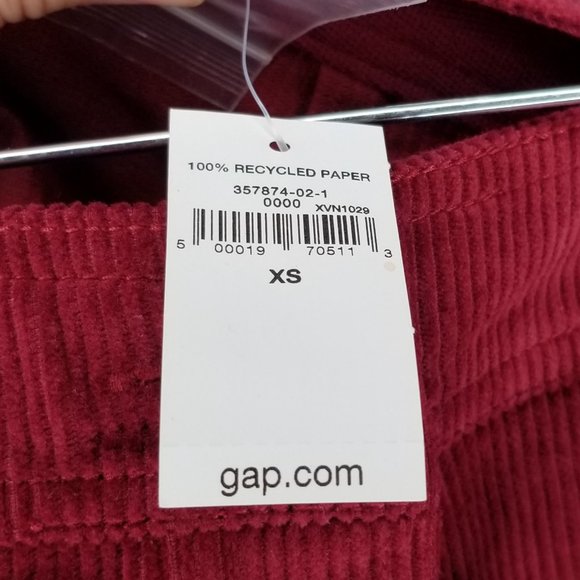 Red Corduroy Midi Skirt - Picture 3 of 5